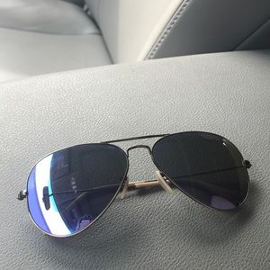 Aviator flash lens raybans